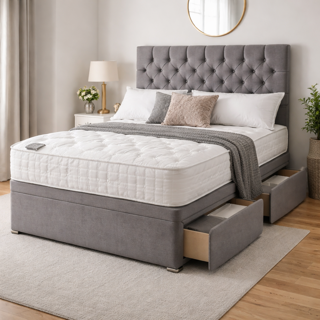 Divan Bed, Headboard 24 Inch Bed