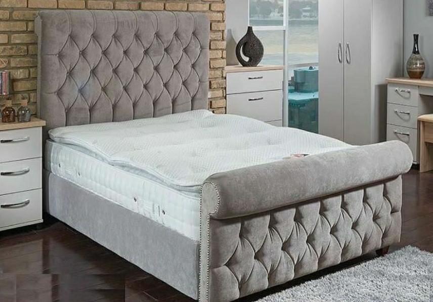 Sleigh Bed With Mattress