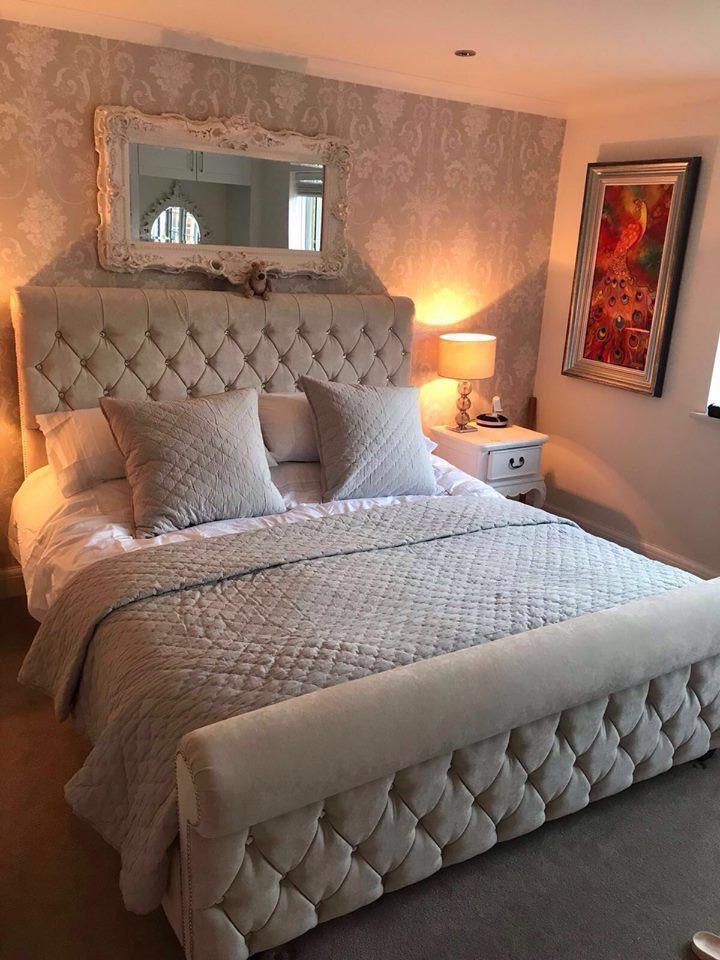 Sleigh Bed With Mattress